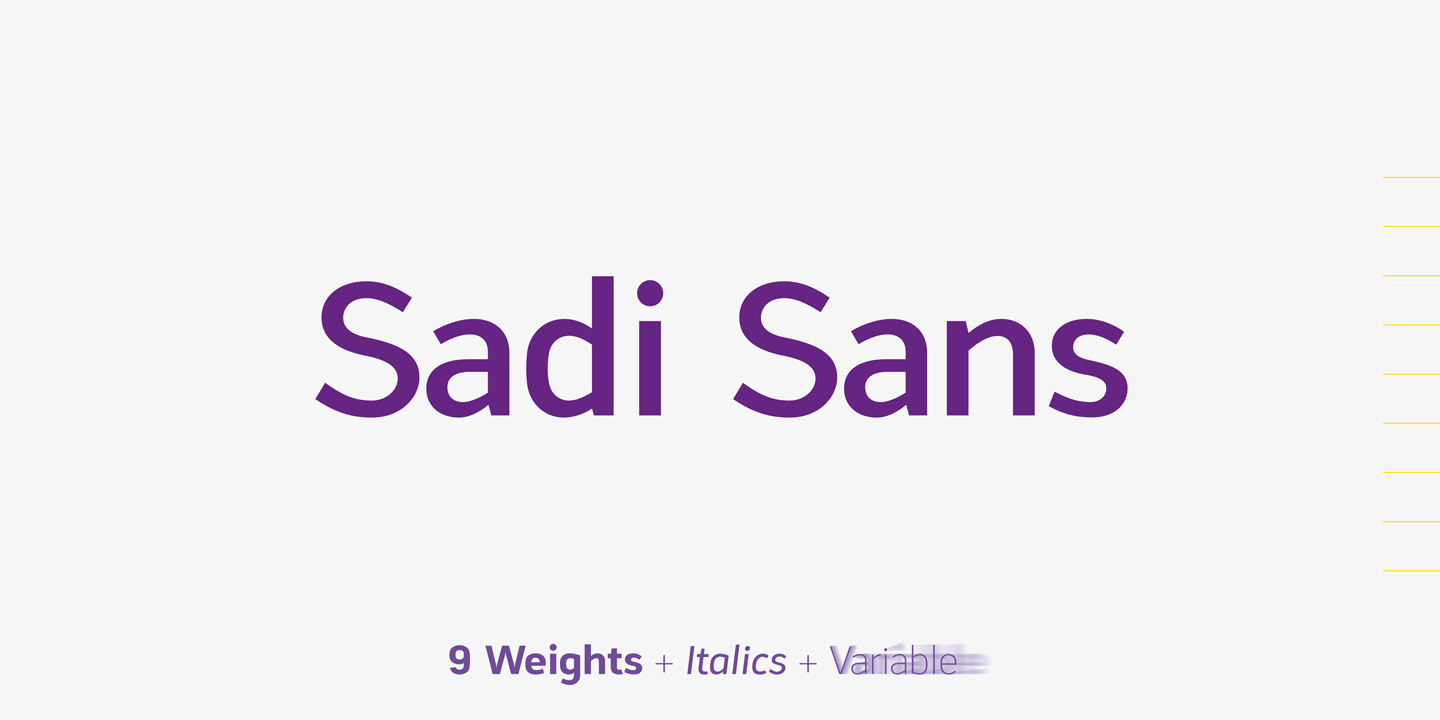 폰트 Sadi Sans